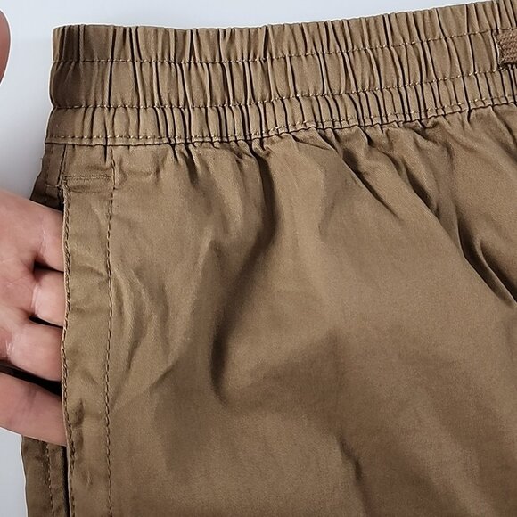 Zoo York Men's Knee Length Cotton Shorts Dark Tan Stretch Size Medium - Picture 4 of 13